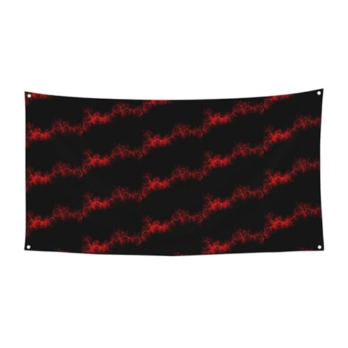 Explosion Burst Red Black Printing Halloween Banner Perfect For Halloween Christmas Single Side Design Party Decor Supplies von TTIGLHOH