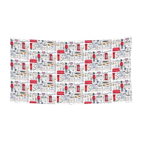 Halloween-Banner mit Aufschrift "I Love London", perfekt für Halloween, Weihnachten, einseitiges Design, Party-Dekoration von TTIGLHOH
