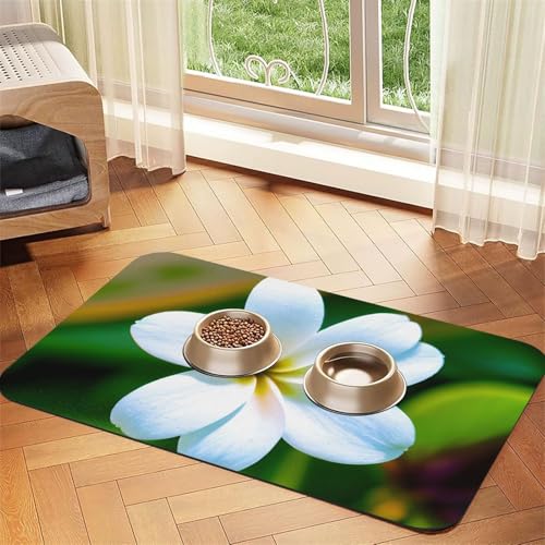Saugfähige Leder-Tischdecke für Hunde und Katzen, Motiv: Hawaii-Blume, 60 x 40 cm, 4 mm dick Saugfähige Leder-Tischdecke für Hunde und Katzen, Motiv: Hawaii-Blume, 60 x 40 cm, 4 mm dick von TTIGLHOH