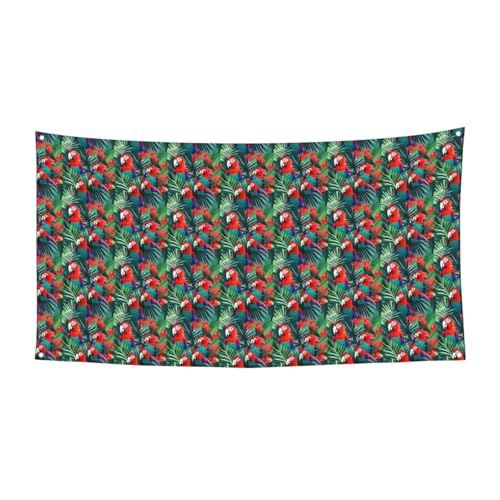 Tropische Blume Papagei Druck Halloween Banner perfekt für Halloween Weihnachten einseitiges Design Party Dekor Supplies Tropische Blume Papagei Druck Halloween Banner perfekt für Halloween Weihnachten einseitiges Design Party Dekor Supplies von TTIGLHOH