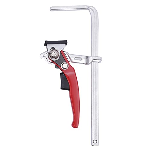 2er Set Ratschenklemmen 7,8" aus 40CR & ABS, Schnellspanner mit 220kg Spannkraft, L-förmige Führungsstange, Werkstückspanner für Holz, Schweißen, Schleifen & Tischplatten von TTISJHK