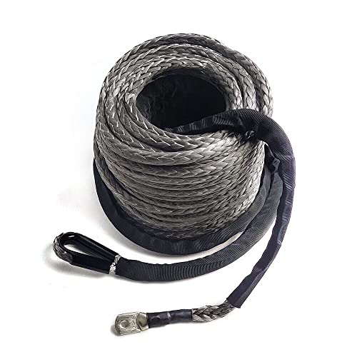 Windenseil 30m x 10mm, Synthetisches Seil aus UHMW-PE 12-Strang, Bruchlast 10.5T/23148lbs, Leicht & Robust, Ersatz für Stahlseil, geeignet für ATV, UTV, SUV, LKW & Offroad von TTISJHK