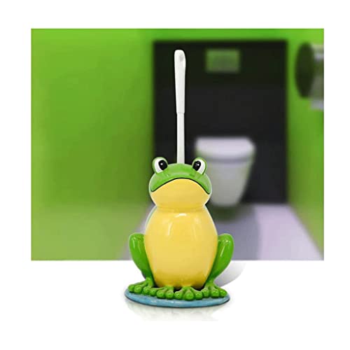 TTJZ wc bürste toilettenbürste Toilettenbürsten-Set Kreative Frosch-Toilettenbürsten für Badezimmer mit Halter Weiche Borsten-Badezimmerbürste für die Badezimmerreinigung klobürste Bad von TTJZ