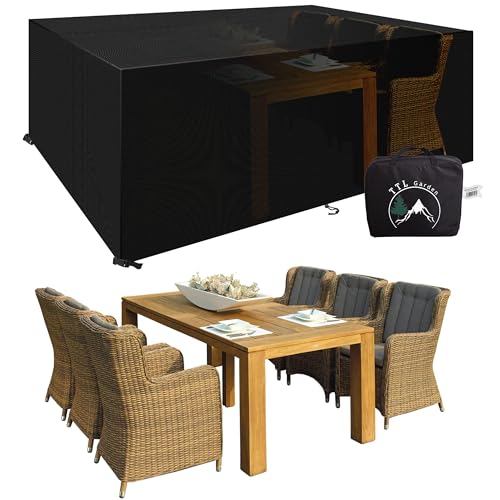 TTL Garden 280x204x106cm Premium Gartenmöbel Abdeckung - 600D Oxford Gewebe wasserdicht mit Schnallen & Spannkordel extra Starke Schutzhülle Abdeckplane für alle Jahreszeiten TTL Garden 280x204x106cm Premium Gartenmöbel Abdeckung - 600D Oxford Gewebe wasserdicht mit Schnallen & Spannkordel extra Starke Schutzhülle Abdeckplane für alle Jahreszeiten von TTL Commerce