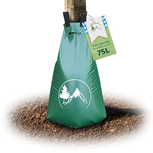 TTL Garden Baum Bewässerungssack 75L - Wassersack & Baumbeutel 75 Liter zur Tröpfchenbewässerung für Bäume - 400g/m² PVC robust & UV-stabil - Giesssack Wasserbeutel Garten Bewässerungssystem TTL Garden Baum Bewässerungssack 75L - Wassersack & Baumbeutel 75 Liter zur Tröpfchenbewässerung für Bäume - 400g/m² PVC robust & UV-stabil - Giesssack Wasserbeutel Garten Bewässerungssystem von TTL Commerce