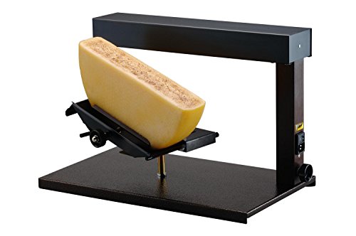 TTM Ambiance Raclette-Ofen, Klassisches Raclette für einen halben Käse, Kippbarer Kombi–Käsehalter für runden und eckigen Käse, 48x27x32 cm, 1000 W von TTM