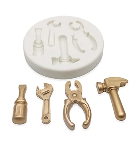TTOA Werkzeuge Fondant Form Kuchen Topping Zuckerguss Form Zucker Handwerk Dekorationen Hammer Schraubendreher TTOA Werkzeuge Fondant Form Kuchen Topping Zuckerguss Form Zucker Handwerk Dekorationen Hammer Schraubendreher von TTOA