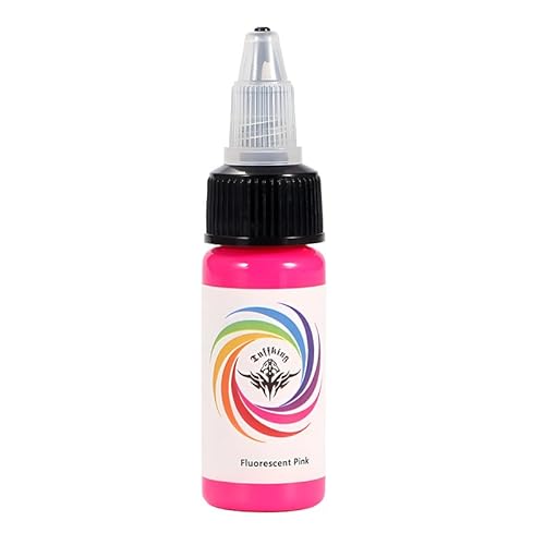 TTOOGO 15 ml UV Tattoo Ink Set Fluoreszierende Regenbogenfarben für Tätowierungen, die Glühen-in-The-Dark-Effekte hervorheben, Pigmente für Profi,Rosa TTOOGO 15 ml UV Tattoo Ink Set Fluoreszierende Regenbogenfarben für Tätowierungen, die Glühen-in-The-Dark-Effekte hervorheben, Pigmente für Profi,Rosa von TTOOGO