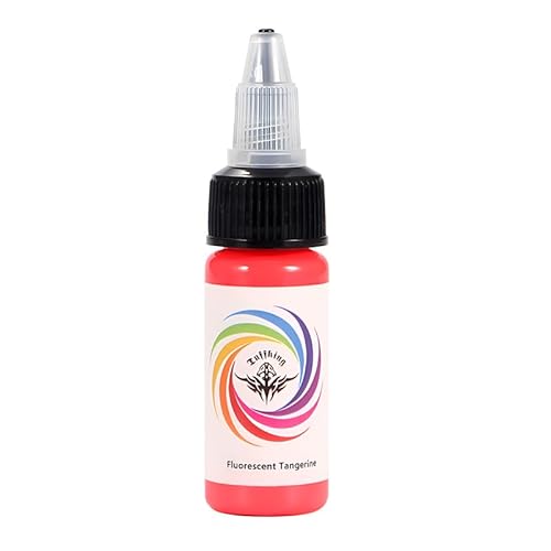 TTOOGO 15 ml UV Tattoo Ink Set Fluoreszierende Regenbogenfarben für Tätowierungen, die Glühen-in-The-Dark-Effekte hervorheben, Pigmente für Profi,Rot TTOOGO 15 ml UV Tattoo Ink Set Fluoreszierende Regenbogenfarben für Tätowierungen, die Glühen-in-The-Dark-Effekte hervorheben, Pigmente für Profi,Rot von TTOOGO