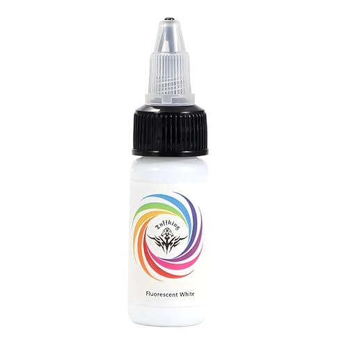 TTOOGO 15 ml UV Tattoo Ink Set Fluoreszierende Regenbogenfarben für Tätowierungen, die Glühen-in-The-Dark-Effekte hervorheben, Pigmente für Profi,Weiß TTOOGO 15 ml UV Tattoo Ink Set Fluoreszierende Regenbogenfarben für Tätowierungen, die Glühen-in-The-Dark-Effekte hervorheben, Pigmente für Profi,Weiß von TTOOGO