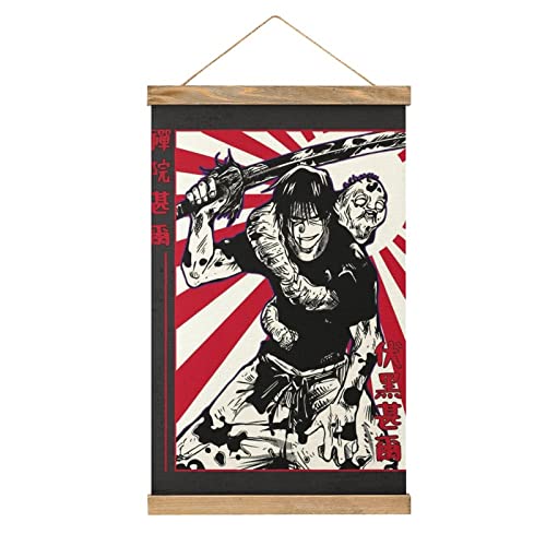 TTOOXZ Toji Manga Vers Scroll-Poster Stoffbild Kunst Holz DIY Rahmen Hängende Druck Aufhänger für Raumdekoration Öl Leinwand Kit Geschenk von TTOOXZ
