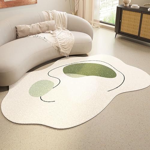 TTOUDRY Teppich mit unregelmäßiger Form, Wohnzimmerteppich, Rutschfester weicher Schlafzimmerteppich, waschbarer Wohnzimmer-/Schlafzimmerteppich von TTOUDRY
