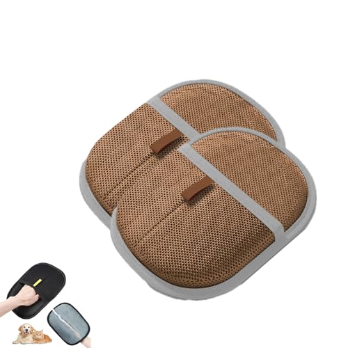 TTPOLONG Katzen-Pflegehandschuhe, Tierhaarentferner, wiederverwendbare Haustierpflege-Handschuhe zum Waschen, Enthaaren, Fellpflegen, Grau, 2 Stück TTPOLONG Katzen-Pflegehandschuhe, Tierhaarentferner, wiederverwendbare Haustierpflege-Handschuhe zum Waschen, Enthaaren, Fellpflegen, Grau, 2 Stück von TTPOLONG