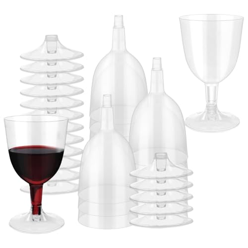 TTQiAnJ 50 Stücke Weingläser Kunststoff,Transparente,150 ml - Stabil & Wiederverwendbar- Mehrweg Cocktailgläser für Party,Camping und unterwegs TTQiAnJ 50 Stücke Weingläser Kunststoff,Transparente,150 ml - Stabil & Wiederverwendbar- Mehrweg Cocktailgläser für Party,Camping und unterwegs von TTQiAnJ