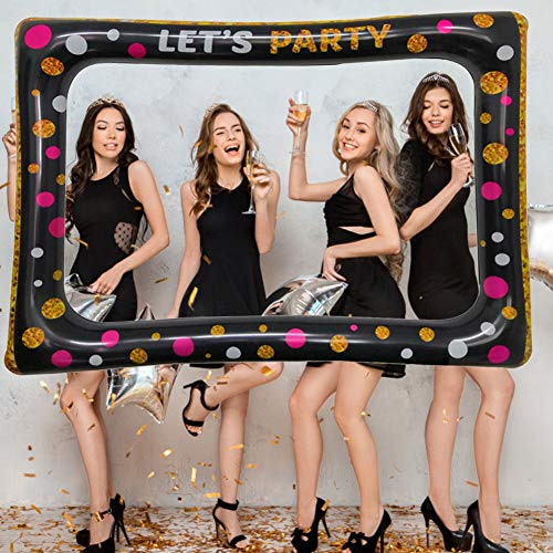 TTSAM PVC Aufblasbarer Fotorahmen,Aufblasbarer Rahmen Aus PVC, Party Foto Requisiten,Photo Booth Requisiten, Selfie-Bilderrahmen FüR Geburtstag, Babyparty, Hochzeit, Karneval von TTSAM