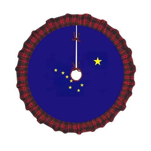 Alaska State Flag Print Custom Christmas Tree Skirts,Xmas Tree Skirt,Adorable Tree Skirts For Festive Decorations Alaska State Flag Print Custom Christmas Tree Skirts,Xmas Tree Skirt,Adorable Tree Skirts For Festive Decorations von TTYDOKLA