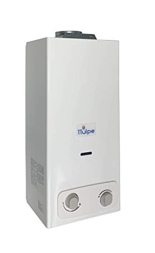 TTulpe Propangas-Durchlauferhitzer Indoor B-6 P50 Eco, 1.5 V, Weiß von TTulpe