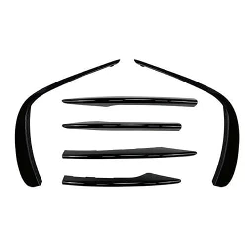 TTxxxA8 Frontstoßstange,vordere Lippe,vordere Schaufel-Set,für Mercedes Benz E-Class W213 E200 260 300 AMG 2021 2022 2023,Karosserie-Spoiler-Splitter-Set.,Glossy Black von TTxxxA8