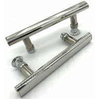 2x Chrom-Duschtürgriff, 145 mm Achsabstand von TU SU