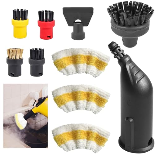10 Stück für Kärcher Dampfreiniger Zubehör, für kärcher SC1 SC2 SC3 SC4 SC5, Rundbürstenset Düse Rundbürsten Bürste Dampfreiniger Ersatzteile 10 Stück für Kärcher Dampfreiniger Zubehör, für kärcher SC1 SC2 SC3 SC4 SC5, Rundbürstenset Düse Rundbürsten Bürste Dampfreiniger Ersatzteile von TUAKIMCE
