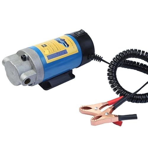 TUBBEK 12V 100W Elektroauto Ölförderpumpe Wechselzahnradpumpe 0-4L / min Motoröl for Diesel Absaugpumpe for Auto Ölabsaugpumpe von TUBBEK