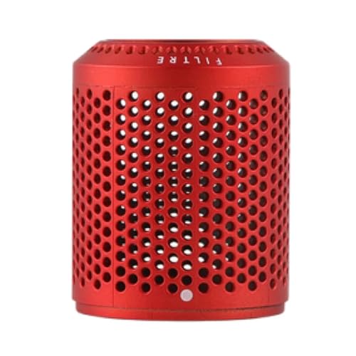 TUBBEK Äußere Filterabdeckung for Dyson HD01 HD03 HD08 Haartrockner Staubdichtes Sieb Filternetz Teilöffnung Design Reiniger Zubehör (Color : Red) von TUBBEK