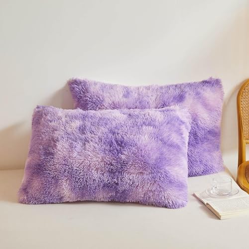 TUBBLI Flauschige Kissenbezüge, 2er-Pack, luxuriös, flauschig, weich, dekorative Kissenbezüge, Plüsch-Kissenbezug, 50 x 70 cm (Styple 15#, 50 x 70 cm) (Styple 17#,50 * 70 cm) von TUBBLI