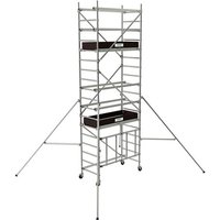 Aluminium-Rollgerüst – 2 Plattformen – Max. Arbeitshöhe 5.60m – ebene und geneigte Böden - 22408541 Aluminium-Rollgerüst – 2 Plattformen – Max. Arbeitshöhe 5.60m – ebene und geneigte Böden - 22408541 von TUBESCA COMABI