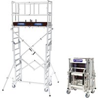 Teleskopgerüst X-TOWER. mit Ladeset - Max Arbeitshöhe 4,80m - 22405530-20405100 von TUBESCA COMABI