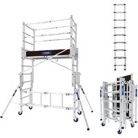 Teleskopgerüst - maximale Arbeitshöhe 3.80m + Teleskopleiter 2.60m - 22407420/TEL-60226 von TUBESCA COMABI