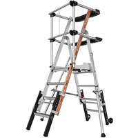 Teleskopische Podestleiter 3 bis 4 Stufen - Max. Arbeitshöhe 2.95m - 2274210 Teleskopische Podestleiter 3 bis 4 Stufen - Max. Arbeitshöhe 2.95m - 2274210 von TUBESCA COMABI