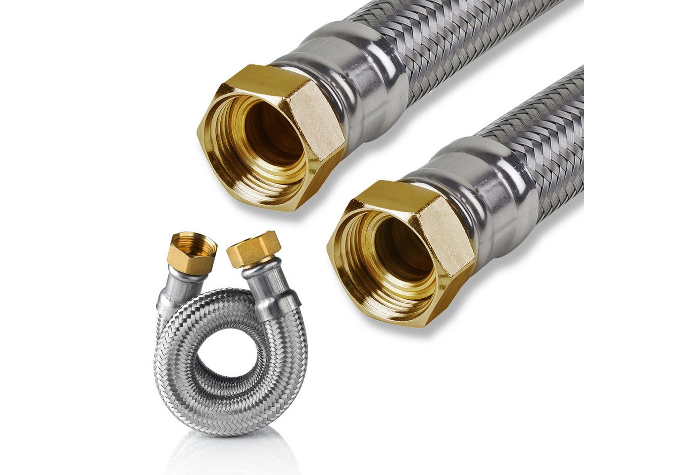 TUCAI Flexschlauch Edelstahl Trinkwasser Panzerschlauch 1 1/4" DN32 2000mm DVGW TUCAI Flexschlauch Edelstahl Trinkwasser Panzerschlauch 1 1/4" DN32 2000mm DVGW von TUCAI