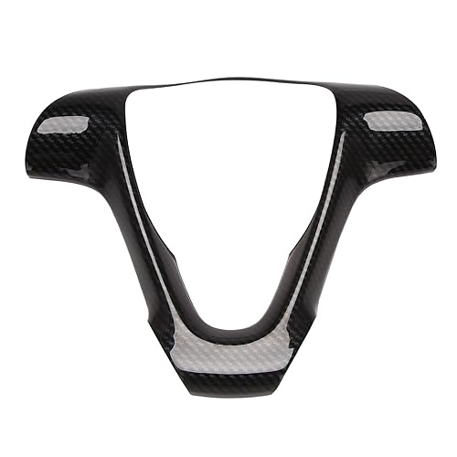 TUCANSBP Carbon Fiber Auto Lenkrad Rahmen Dekorative Aufkleber Zubehör Kompatibel for Mercedes Smart Fortwo 451 von TUCANSBP