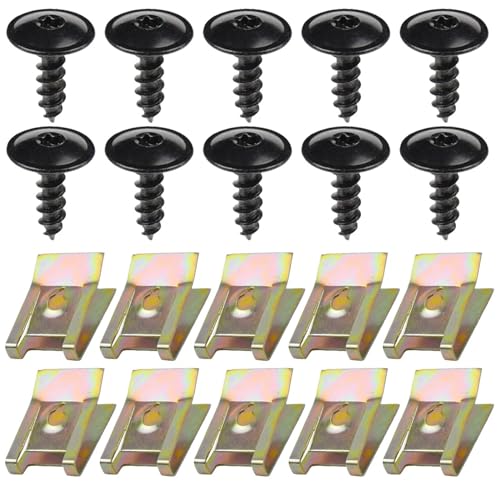 TUCANSBP Kompatibel for VW Audi A1 A3 A4 A5 Q5 Q7 TT SEAT 4,8 x 16 mm Motorabdeckung Unterboden Spritzschutz Radkasten Torx-Schraube Befestigungsclip(Set B - 20Pcs) von TUCANSBP