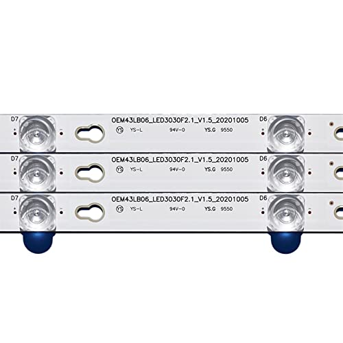 TUCANSBP T-CL D43A810 U43P6046 LED-Hintergrundbeleuchtung L43P1-F 4C-LB4308-ZM02J TOT_43D2900_3X8_3030C_d6t-2d1_4S1PX2 Rev.V2 TV 8 Lampen 6V von TUCANSBP