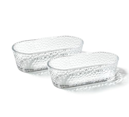 TUCHACA Snackschalen aus Glas, 2 Stück (Eisstruktur) von TUCHACA