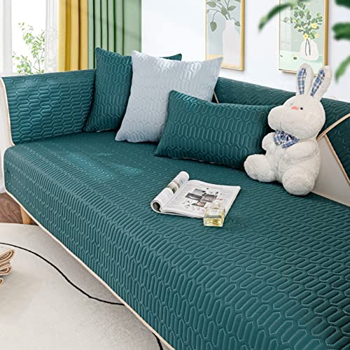 TUCVZVO Sofabezug rutschfeste Sofabezüge 1 2 3 4 Sitzer Couchbezug L Form Ecksofa Sofa/Couch Überwurfdecke, Couch Überzug Überwürfe Sofahusse Sofaüberwürfe Sofa Abdeckung,Dark Green,1 pc 70x120cm von TUCVZVO