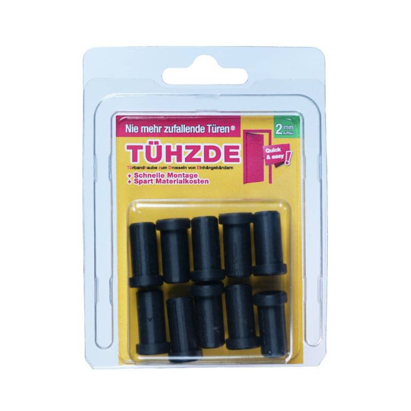 TÜHZDE Türbandhaube schwarz Aufbauhöhe 2 mm von TÜHZDE