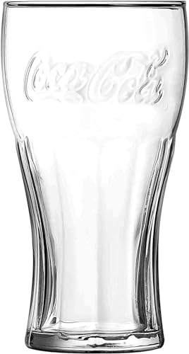 TUFF LUV Original Cola gehärtetes Glas, 45 cl, offizielles Logo, ideal für Bar, Tisch und Outdoor, 2 Stück von TUFF LUV