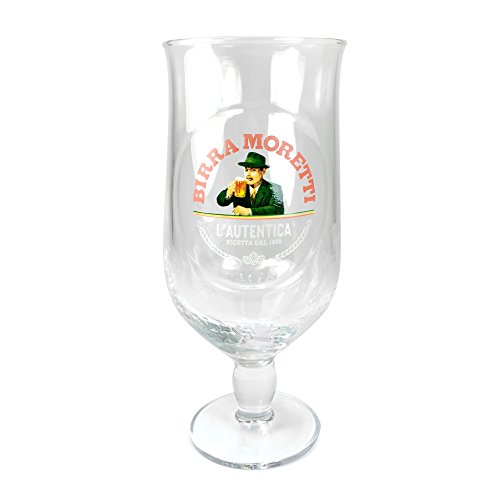 Tuff Luv Birra Moretti Pint Chalice Glass / Ursprüngliche Bierglas / Gläser / Barbedarf von TUFF LUV