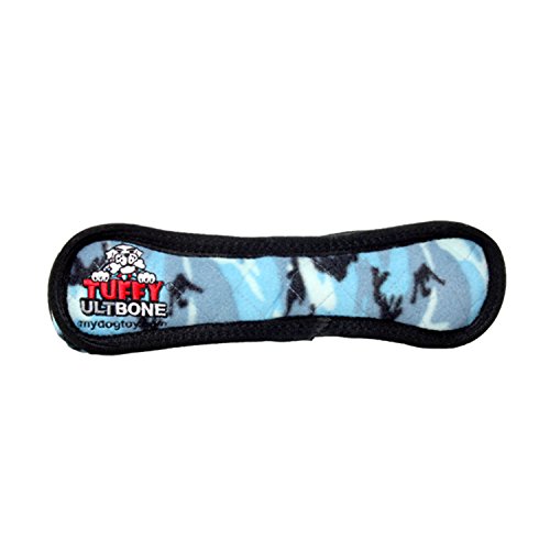 Tuffy's Ultimate Bone Hundespielzeug Knochen, camouflage, blau von TUFFY