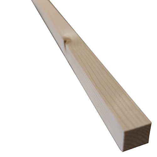 Natürliche Holzleisten zum Basteln, Holz Vierkantstäbe 10er Pack Holzleisten Wandleiste Holz - unbehandeltes Holz, DIY Projekte, Holzarbeit (B/H/L 22mm x 22mm x 995mm) von TUGA - Holztech