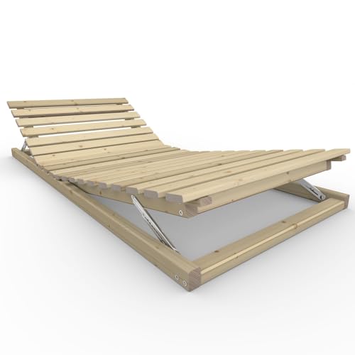 TUGA - Holztech Ergonomischer Holzrahmen Kopf- und Fußteil verstellbar ''Ergo-Eva'' 70 220 Fichte von TUGA - Holztech