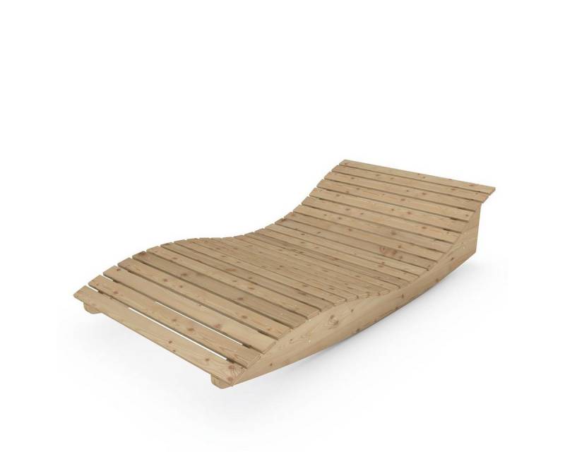 TUGA-Holztech Gartenliege Relaxliege "Pool-Moni" Holzart & Breite wählbar, Breite: 70cm 80cm 90cm 100cm 120cm 140cm Holzart: Fichte Lärche Zirbe von TUGA-Holztech
