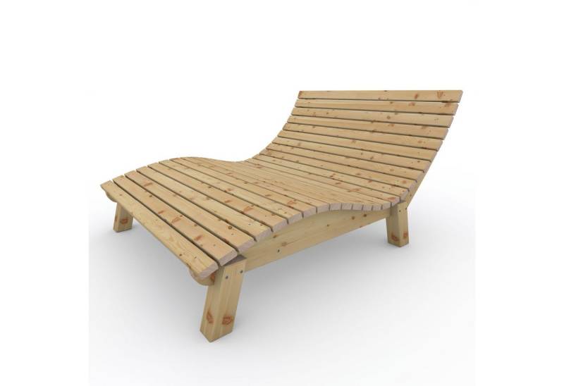 TUGA-Holztech Gartenliege Relaxliege "Liege-Franzi" wahl Holzart Breite Höhe, Breite:70 80 90 100 120 140 Höhe 40 50 60cm Holz: Fichte Lärche Zirbe von TUGA-Holztech