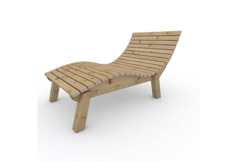 TUGA-Holztech Gartenliege Relaxliege "Liege-Franzi" wahl Holzart Breite Höhe, Breite:70 80 90 100 120 140 Höhe 40 50 60cm Holz: Fichte Lärche Zirbe von TUGA-Holztech
