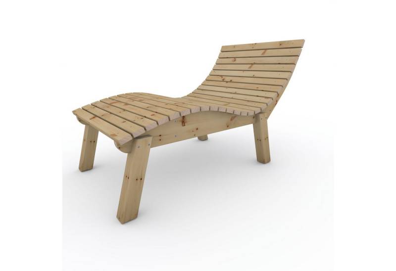 TUGA-Holztech Gartenliege Relaxliege "Liege-Franzi" wahl Holzart Breite Höhe, Breite:70 80 90 100 120 140 Höhe 40 50 60cm Holz: Fichte Lärche Zirbe von TUGA-Holztech