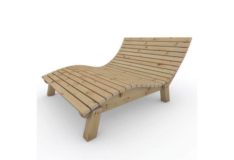 TUGA-Holztech Gartenliege Relaxliege "Liege-Franzi" wahl Holzart Breite Höhe, Breite:70 80 90 100 120 140 Höhe 40 50 60cm Holz: Fichte Lärche Zirbe von TUGA-Holztech