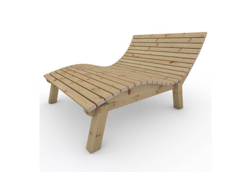 TUGA-Holztech Gartenliege Relaxliege "Liege-Franzi" wahl Holzart Breite Höhe, Breite:70 80 90 100 120 140 Höhe 40 50 60cm Holz: Fichte Lärche Zirbe von TUGA-Holztech