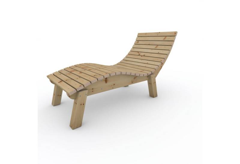 TUGA-Holztech Gartenliege Relaxliege "Liege-Franzi" wahl Holzart Breite Höhe, Breite:70 80 90 100 120 140 Höhe 40 50 60cm Holz: Fichte Lärche Zirbe von TUGA-Holztech